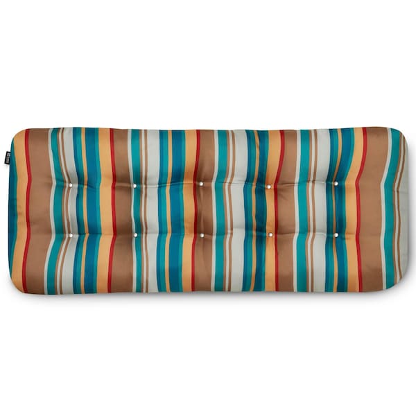 Classic Accessories Indoor/Outdoor Bench Cushion, 54 x 18 x 5", Santa Fe Stripe 62-208-013401-EC - main
